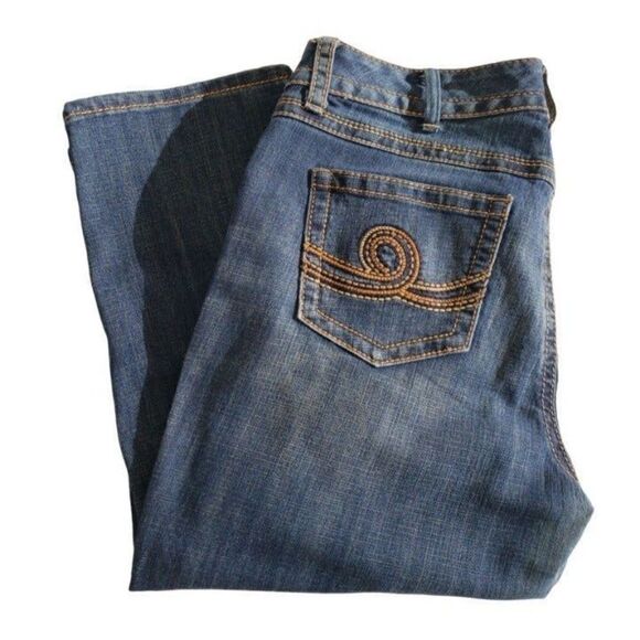 Seven7 Women's Low Rise Straight Leg Denim Cropped Jeans Size 14 NWOT - Picture 8 of 8